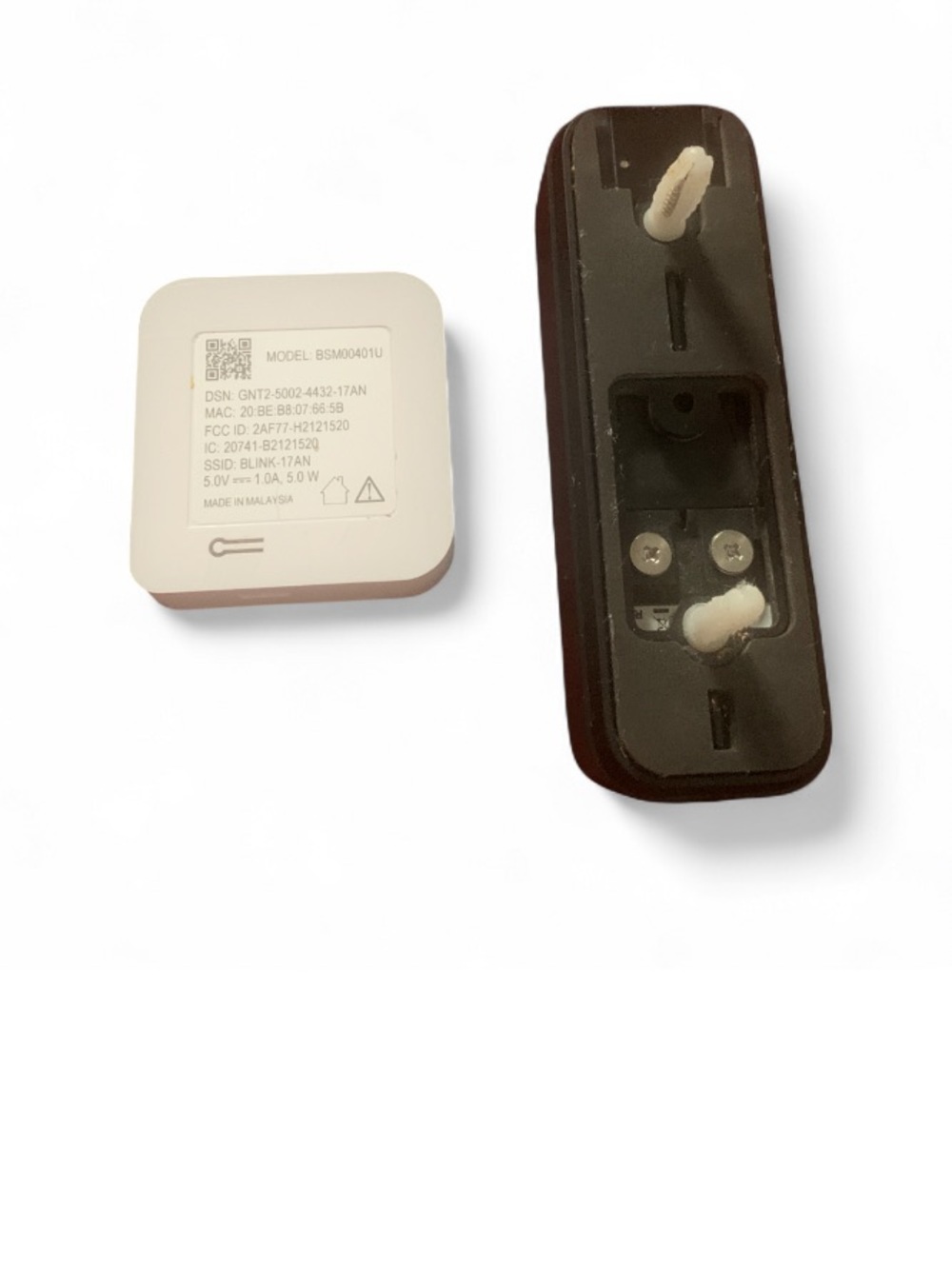 Blink video doorbell and sync module 2